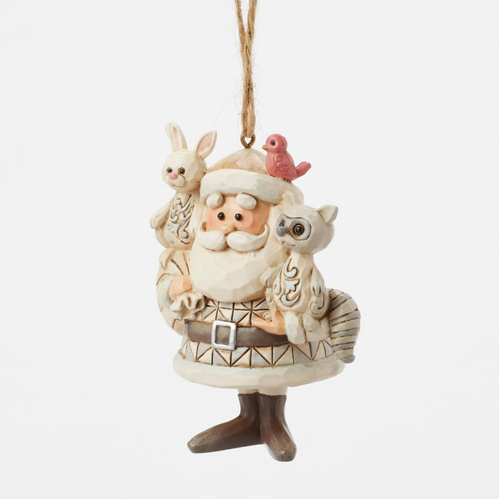 Woodland Santa w/ Animals H/O