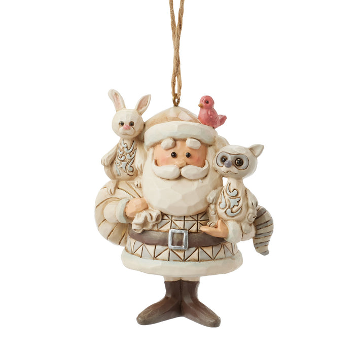 Woodland Santa w/ Animals H/O