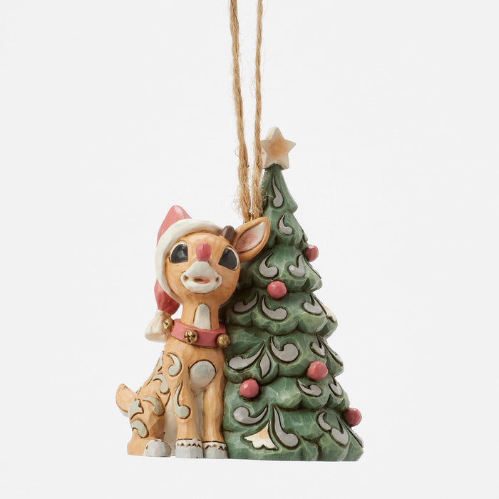 Woodland Rudolph with Tree H/O