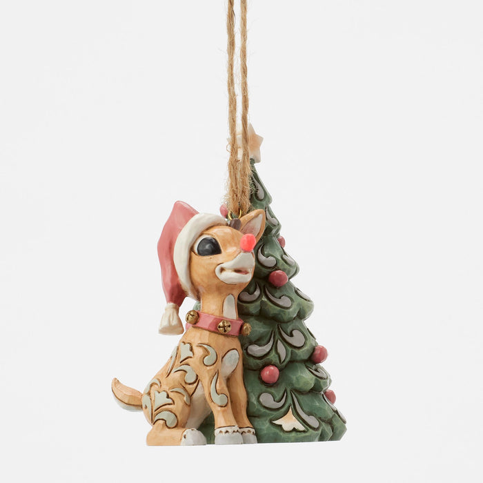 Woodland Rudolph with Tree H/O