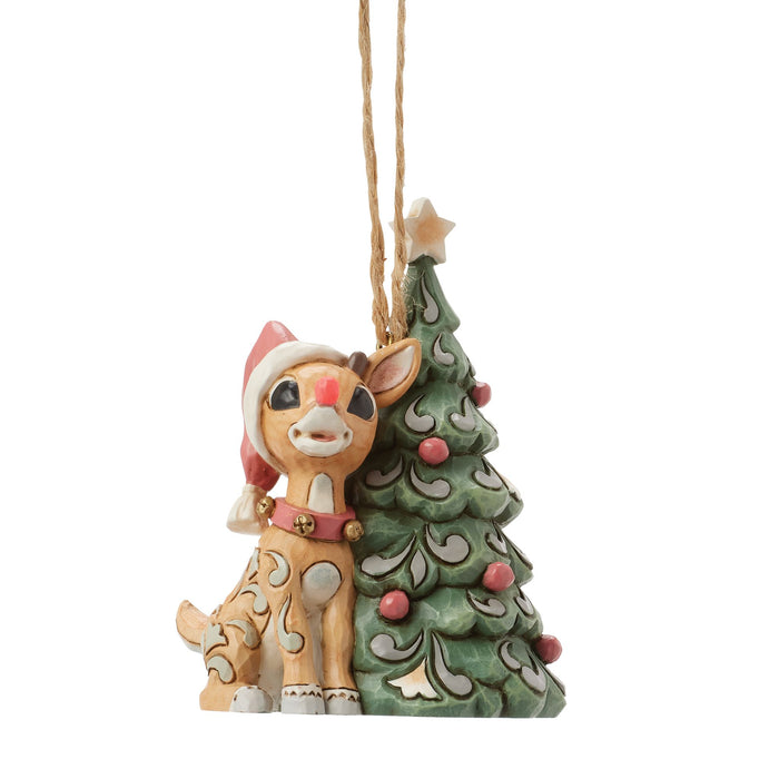 Woodland Rudolph with Tree H/O