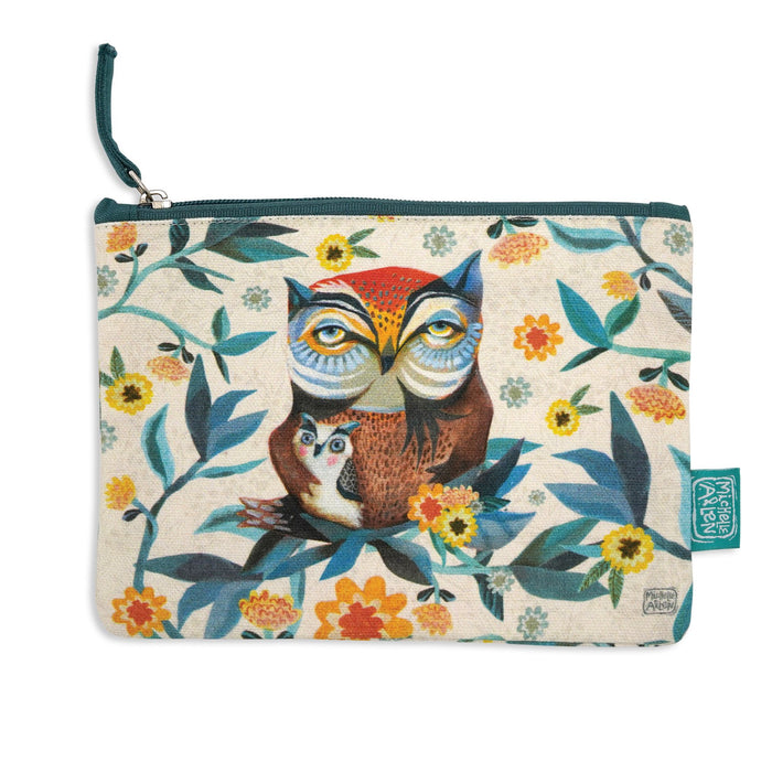 Owl & Owlet Zip Pouch (Med)
