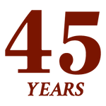 icon saying 45 years