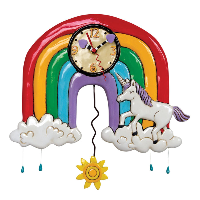 Rainbows & Unicorns Clock