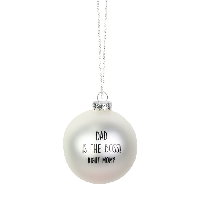 Dad Glitter Ornament