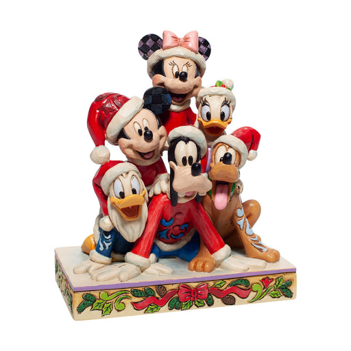 Enesco Disney Traditions by Jim Shore Fab Five The Gangs All Here Figurine,  8.750, multicolor