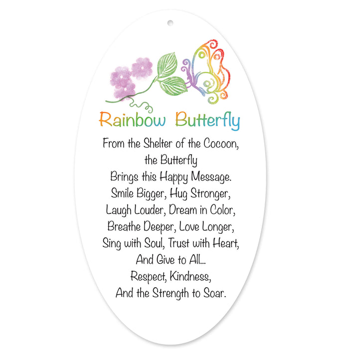 Rainbow Butterfly Orn
