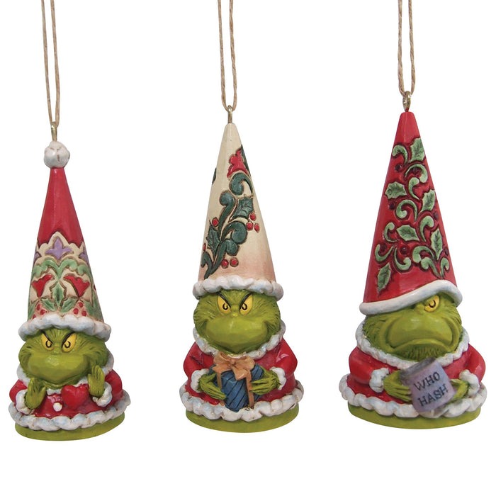 Set of 3 Grinch Gnome Ornament
