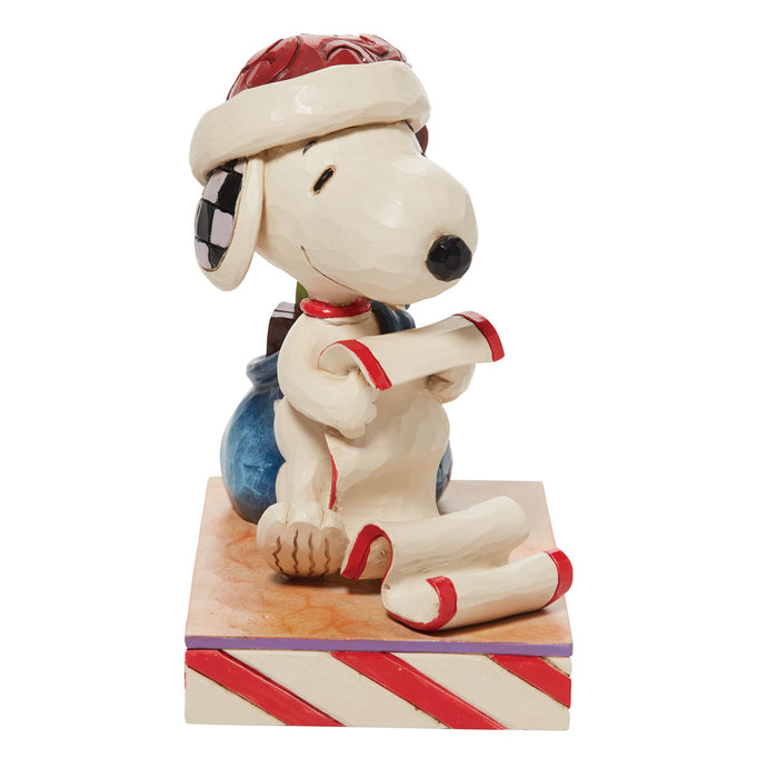Santa Snoopy with List and Bag