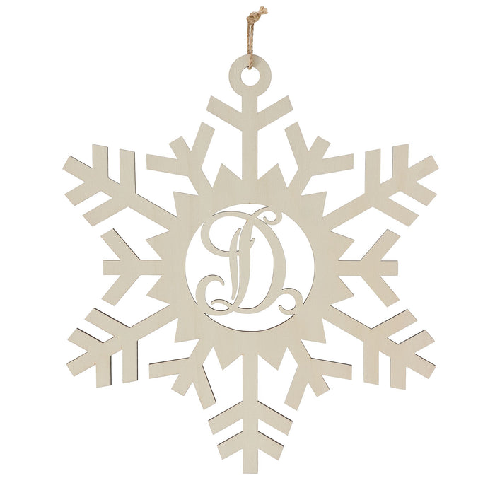 D Monogram Snowflake