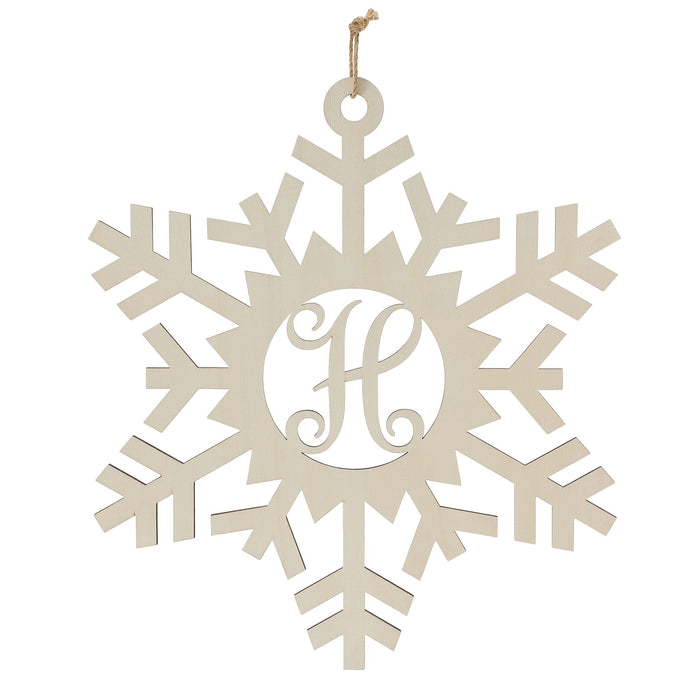 H Monogram Snowflake