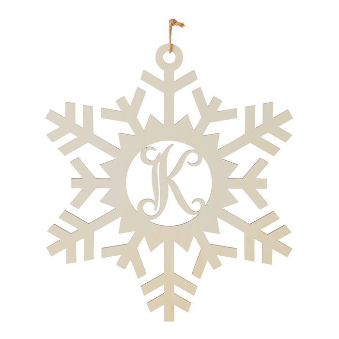 K Monogram Snowflake
