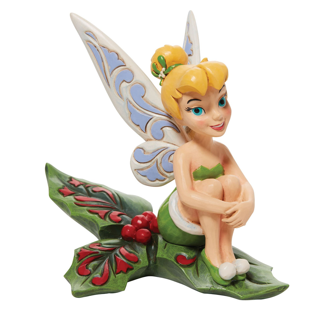 Tinker Bell Sitting on Holly — Enesco Gift Shop