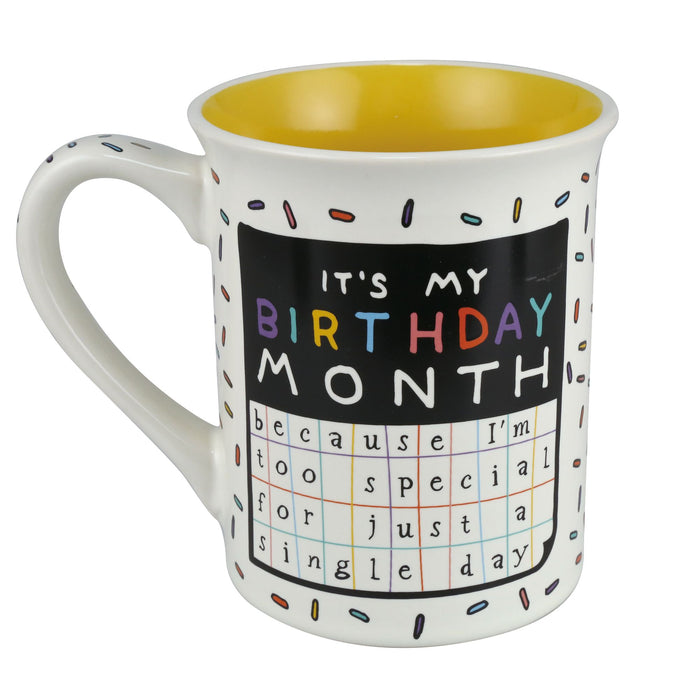 Happy Birthday Month Mug 16 oz