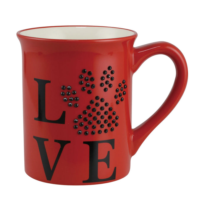 Pet Love Rhinestone Mug