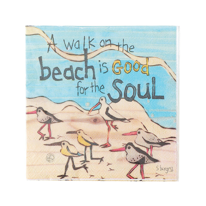 Walk on the Beach Napkin