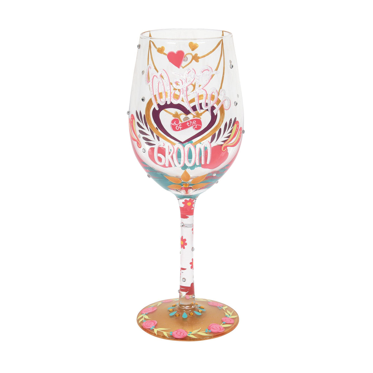 Painted Wine Glasses, Pretty Wine Glass, Patriotic Gift, Hand