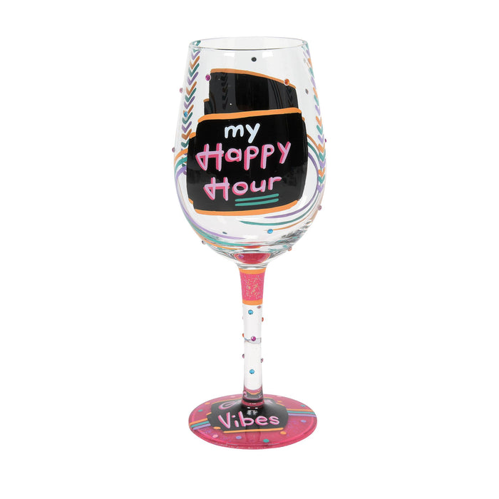 Happy Hour Wine Glass