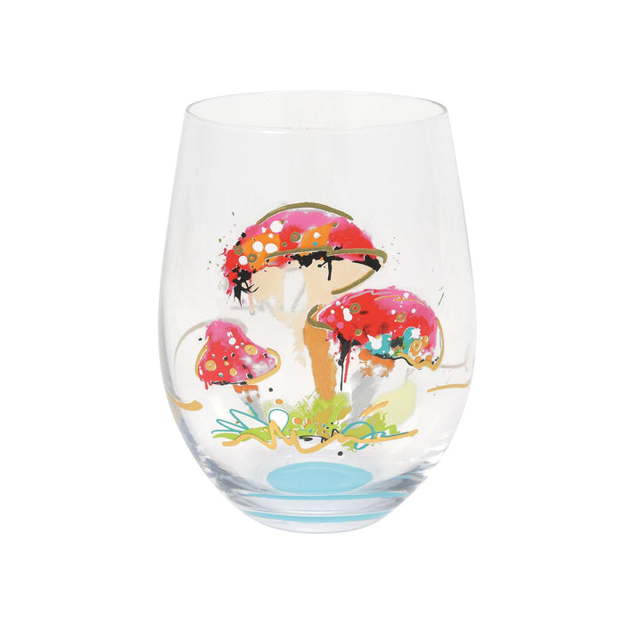 Mushroom Stemless Wine Glass