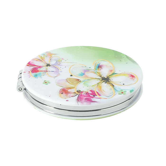 Flowers Compact Mirror