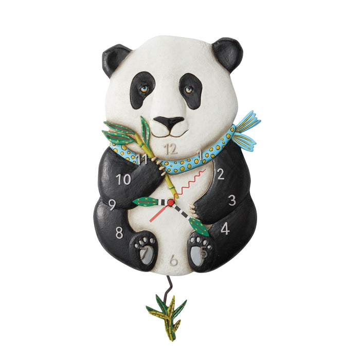 Snuggles The Panda Wall Clock
