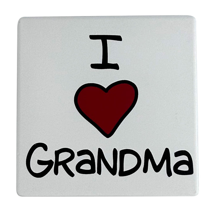 I Heart Grandma Coaster