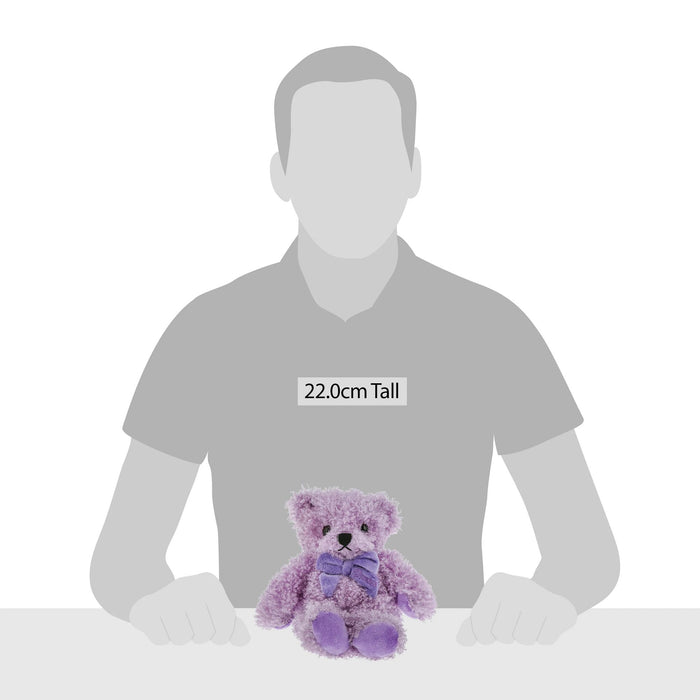 Sm Lavender Bear with Bow