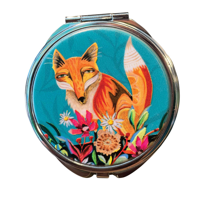 Fox and Flowers Pill Box